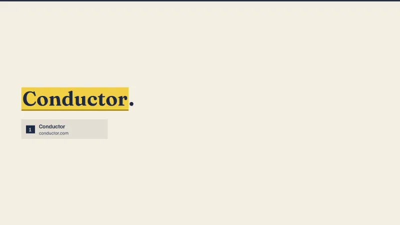 Logos of Conductor.