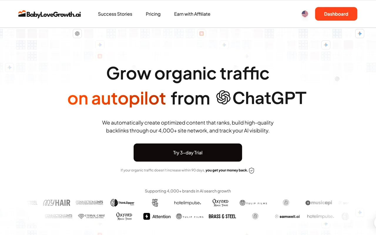 Screenshot of BabyLoveGrowth