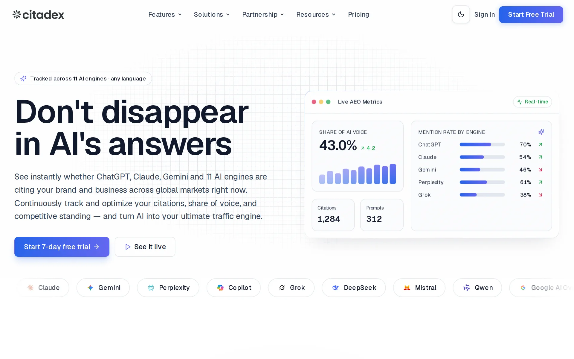 Screenshot of Citadex