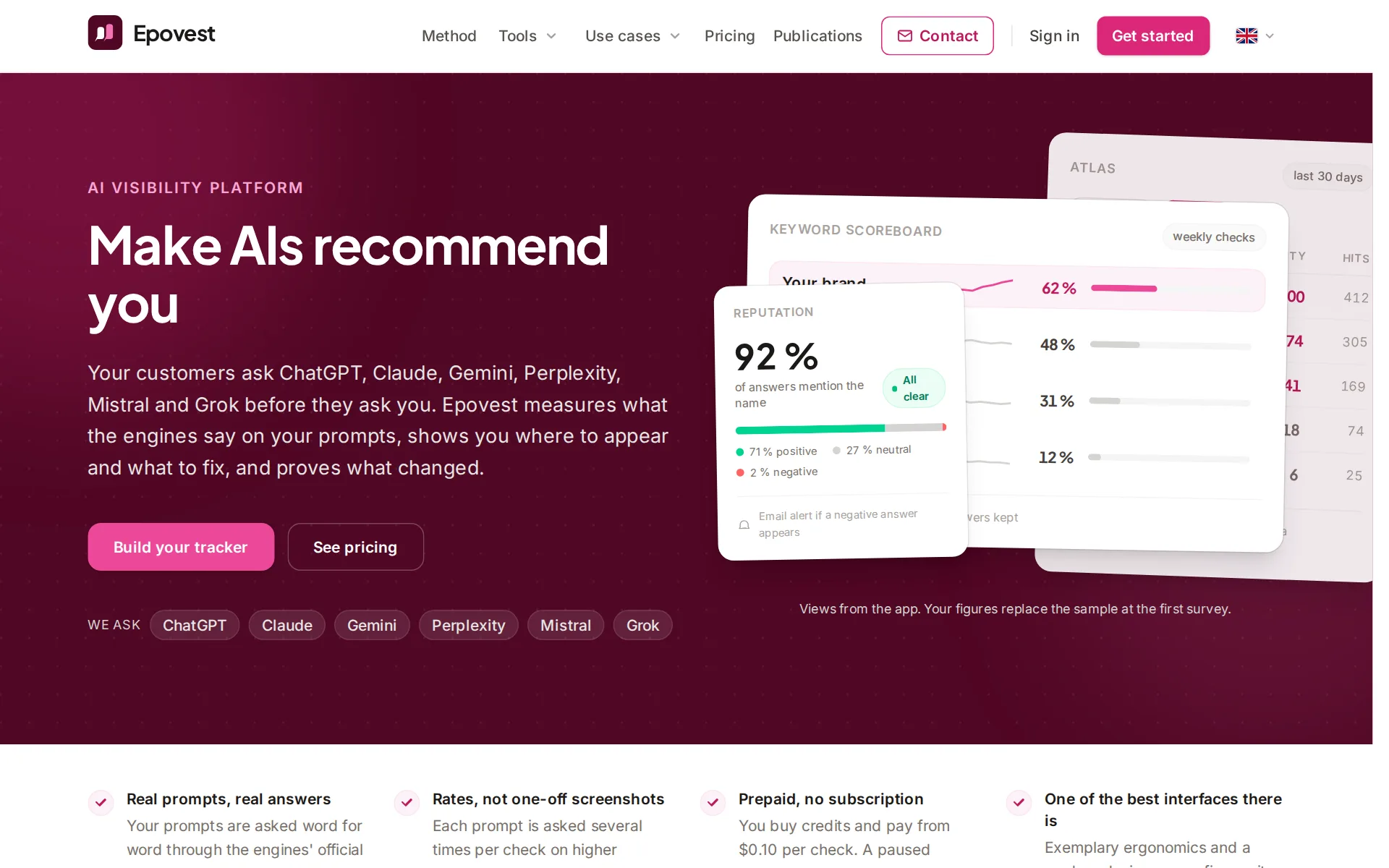 Screenshot of Epovest