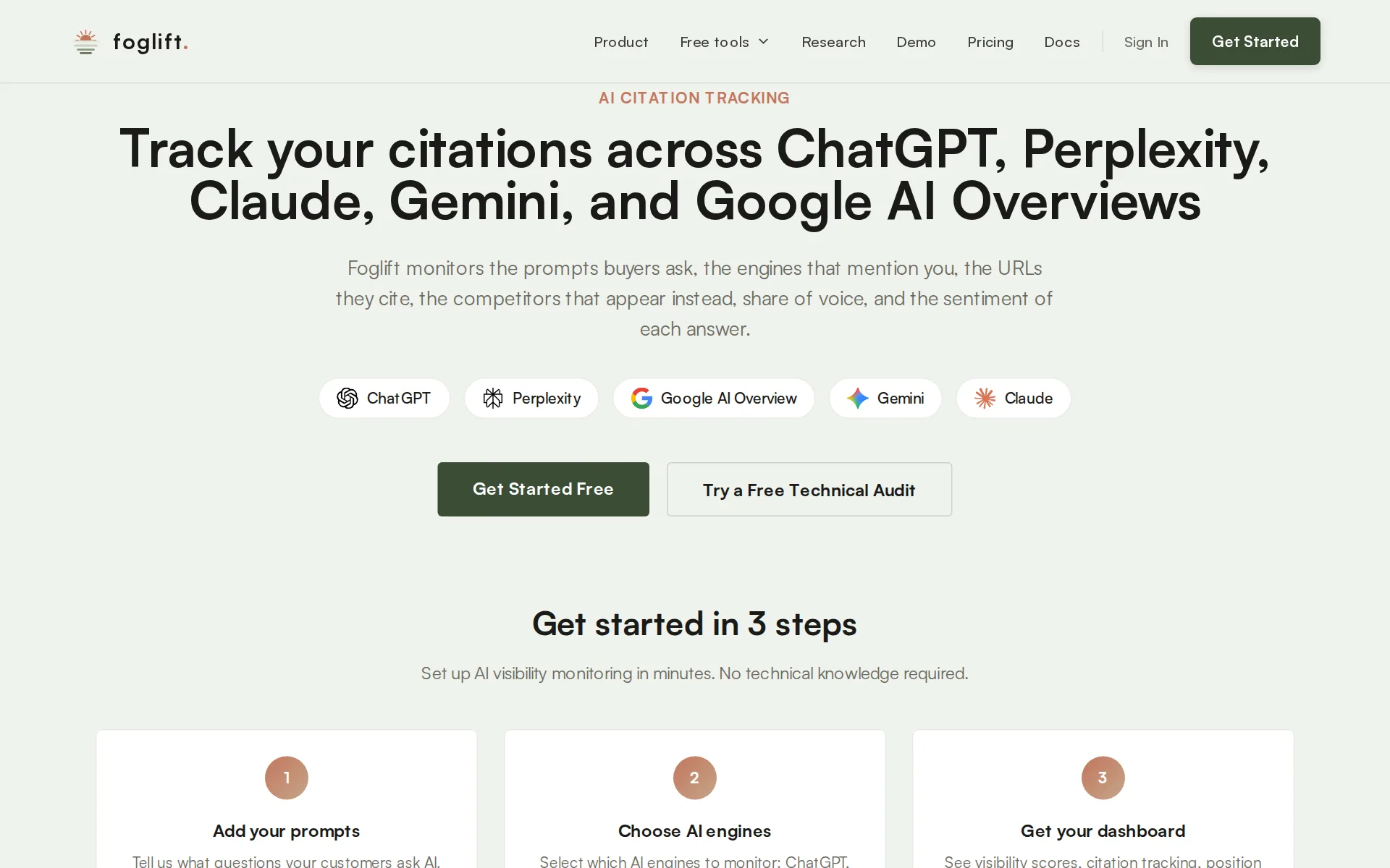 Screenshot of Foglift