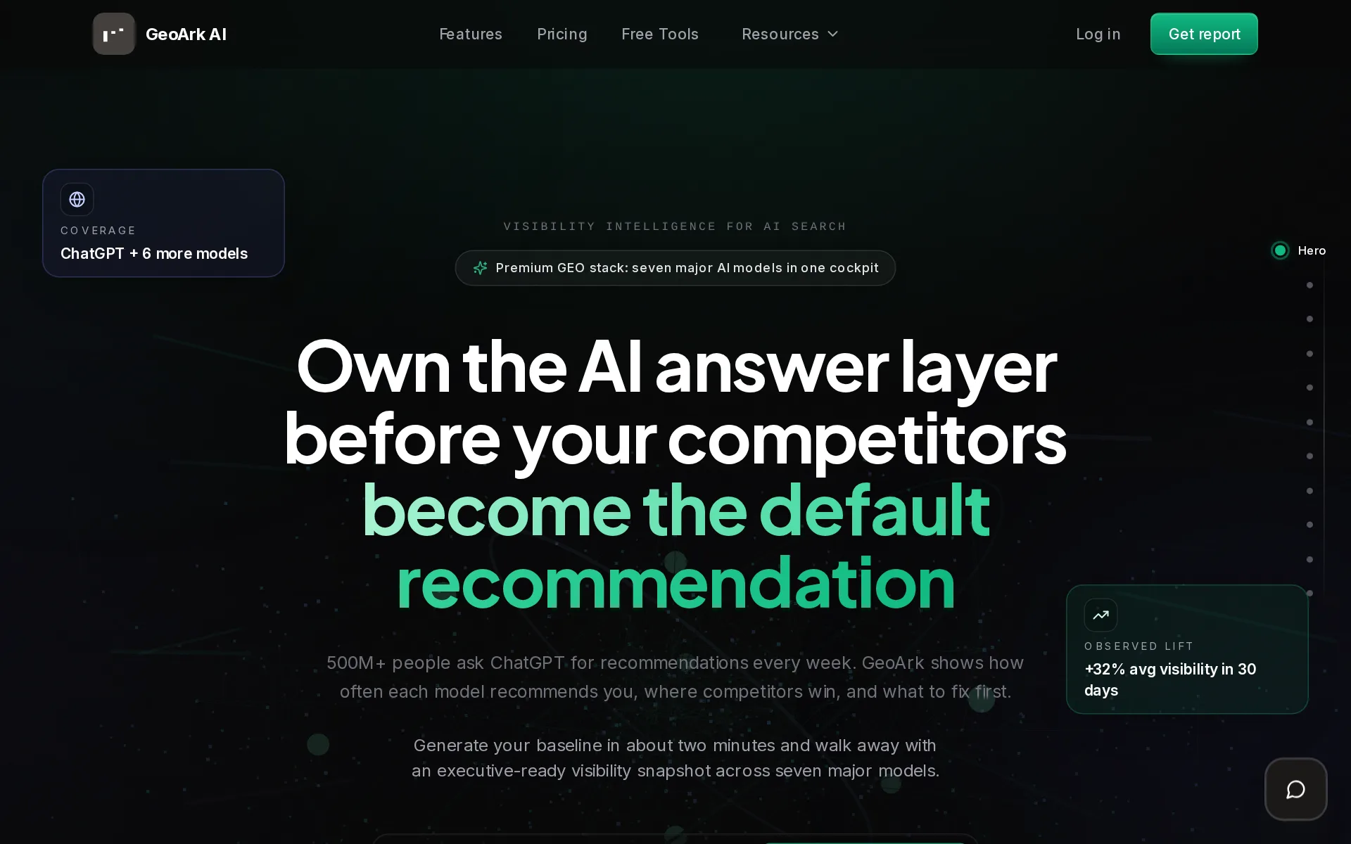 Screenshot of GeoArk AI