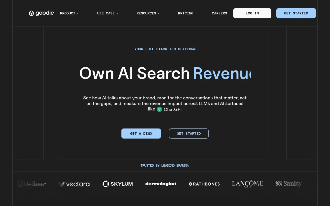 Screenshot of Goodie AI
