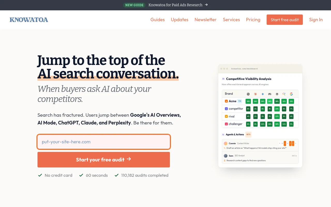 Screenshot of Knowatoa