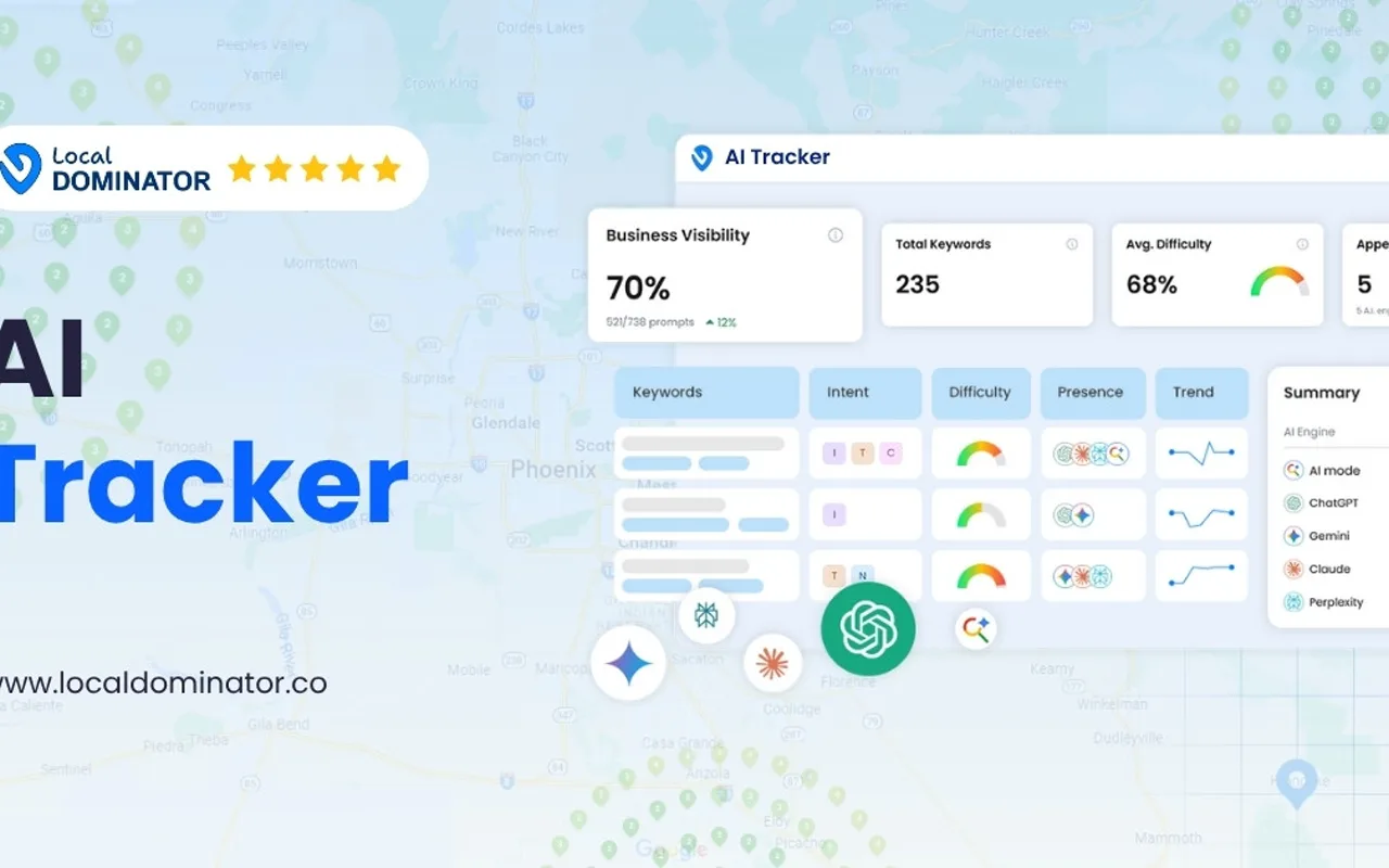 Screenshot of Local Dominator AI Tracker