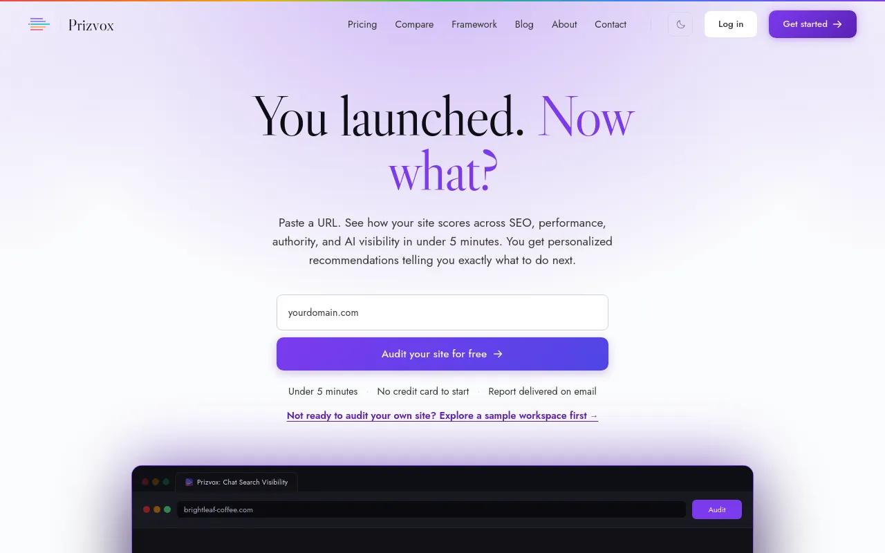 Screenshot of Prizvox