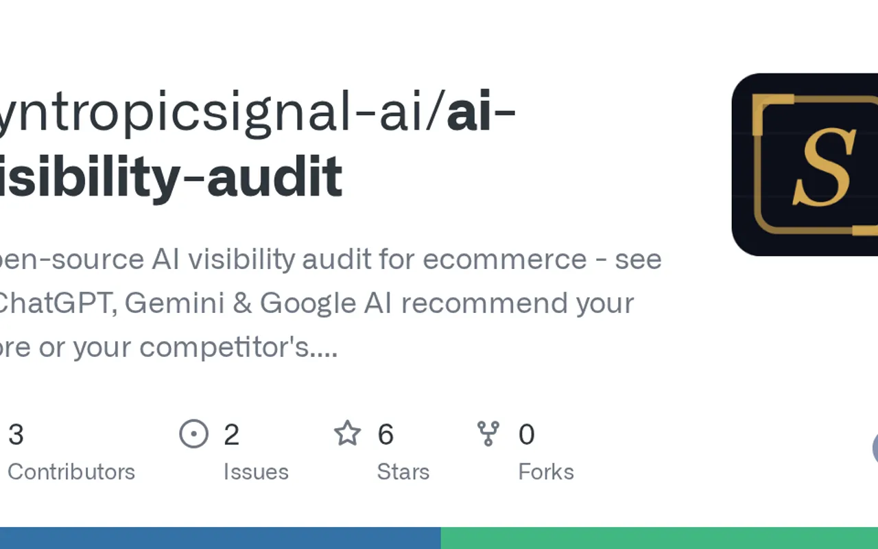 Screenshot of Syntropic AI Visibility Audit